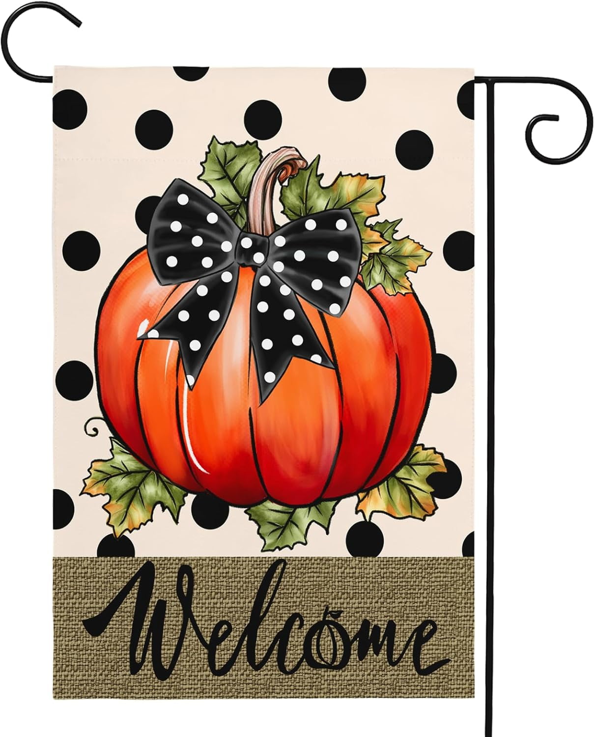 Happy Halloween Garden Flag Double Sided Standerd Ghost Pumpkin Cat ...