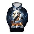thumbnail image 1 of Happy Halloween German Shepherd Witch Pumpkins Bats All Over Print 3D Hoodie Unisex Merch Hoodies Alsatian Dog Lover Gifts - 13012, 1 of 6