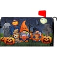 thumbnail image 1 of Happy Halloween Gnome Magnetic Mailbox Cover - Large Size 25.5x21 Inch Fall Holiday Wraps for Home Garden Yard Outdoor Decor, 1 of 7