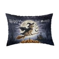 thumbnail image 1 of Happy Halloween Golden Retriever Witch Pumpkins Bats Quilt Pillowcase Goldens Dog Lover Gifts Idea Throw Pillow Cover Bed Home Decor - 13012, 1 of 5
