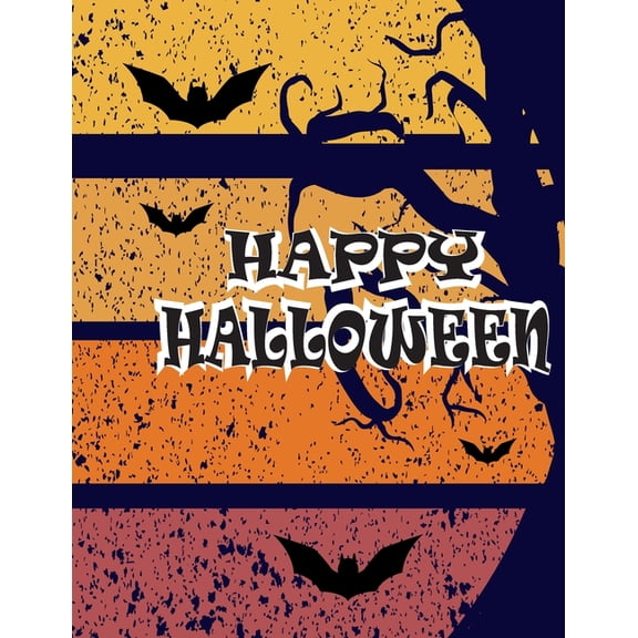 Happy Halloween: Halloween Coloring and Activity Book For Toddlers and Kids, Children Coloring Workbook, Boys, Girls and Toddlers Ages 4-8, 5-12. (Paperback)(Large Print)