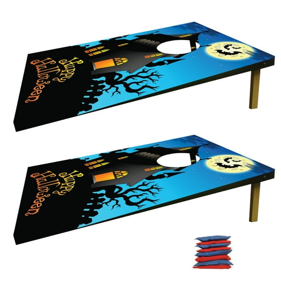 Happy Halloween Haunted House Bag Toss Game