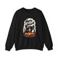 thumbnail image 1 of Happy Halloween Haunted House Pumpkins Design Playful Round-neck long-sleeved Top Seasonal Trendy Black S-3XL, 1 of 6