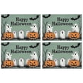 thumbnail image 1 of Happy Halloween Horror Pumpkin Ghost Linen Place Mats Set Of 4 12x18 Inch Halloween Table Mat Heat-Resistant Washable Durable Place Mat for Party Kitchen Dining Home Decoration, 1 of 6