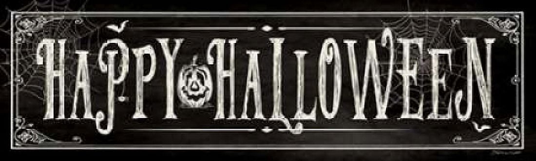 Happy Halloween II Canvas Art - Stephanie Marrott (8 x 24)