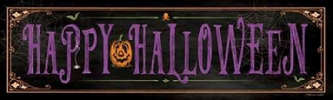 Happy Halloween III Canvas Art - Stephanie Marrott (12 x 36)