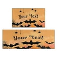 thumbnail image 1 of Happy Halloween Kitchen Rugs Sets Of 2 Spooky Boo Decor Mats for Cooking Outdoor Washable Runner Rug Decorations for Porch Veranda Entryway (17x47in+30x17in), 1 of 7