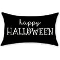 thumbnail image 1 of Happy Halloween Lumbar Pillow Cover 12x20 Inch Halloween Black Pillow Case Autumn Holiday Decorations Farmhouse Patio Cushion Case for Sofa Couch Home Bed, 1 of 6