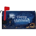 thumbnail image 1 of Happy Halloween Mailbox Cover Scary Pumpkin Gothic Haunted House Full Night Horror Magnetic Mailbox Covers Spooky Mail Box Post Letter Cover Standard Size 18x21 Inch for Outdoor Garden, 1 of 6