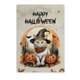 thumbnail image 1 of Happy Halloween Manx Witches Hat Pumpkin Carving Vertical Matte Canvas Poster Cat Lover Kitten Owner Gifts Wall Art Home Decor - 02019, 1 of 5