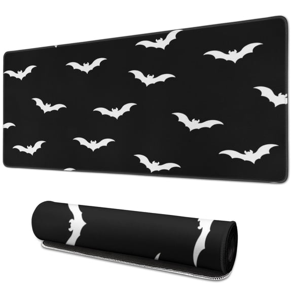 Happy Halloween Mouse Pad,Rectangle Big NonSlip Rubber Base Mousepad for Laptop Office Mouse Mat for Gaming Gifts (31.5x11.8in)