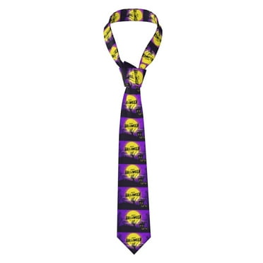 Happy Halloween Neckties Men's Neck Tie for Outdoor Wedding Party Meeting Outfit Gifts