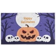 thumbnail image 1 of Happy Halloween Non Slip Washable Door Mat Pumpkin Skull Bat Spider Doormat Retro for Entry Floor Mat Set Living Room Bedroom Bathroom Crystal Velvet 30x17 Inches, 1 of 7