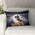 thumbnail image 1 of Happy Halloween Papillon Witch Pumpkins Bats Pillowcase Double Sided Pap Butterfly Dog Lover Pillow Case Covers - 13012, 1 of 3