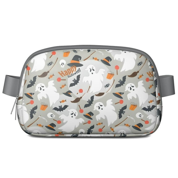 Happy Halloween Pattern Cute Fanny Packs for Women,Travel Waterproof Crossbody Fanny Bags Waist Purse for Women Anti Theft Adjustable Strap for Running Travel Cycling