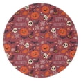 thumbnail image 1 of Happy Halloween Pattern Round Blanket,Comfortable Soft Flannel Throw Blanket,All Season,Warm Lightweight Blankets for Sofa Bed Couch Living Room Chair 47"x47", 1 of 5