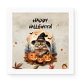 thumbnail image 1 of Happy Halloween Persian Witches Hat Pumpkin Carving Vinyl Sticker Cat Lover Kitten Owner Gifts Waterproof Decal Art Decor - 02019, 1 of 5