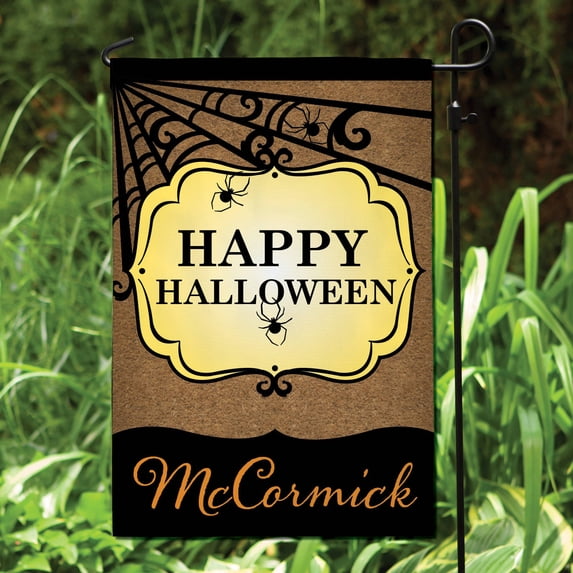 Happy Halloween Personalized Garden Flag