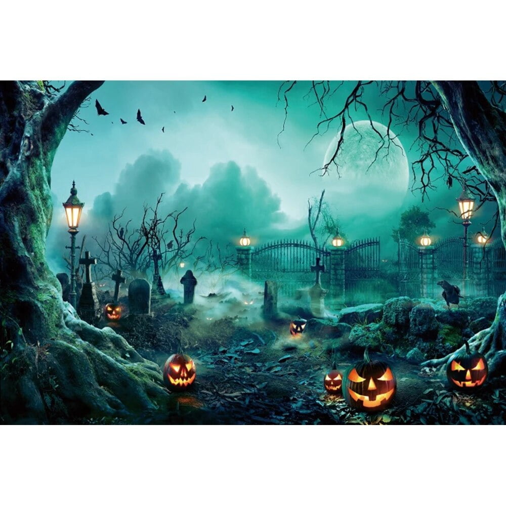 Happy Halloween Photography Backdrop Moon Forest Castle Witch Baby happy-halloween-photography-backdrop-moon-forest-castle-witch-baby