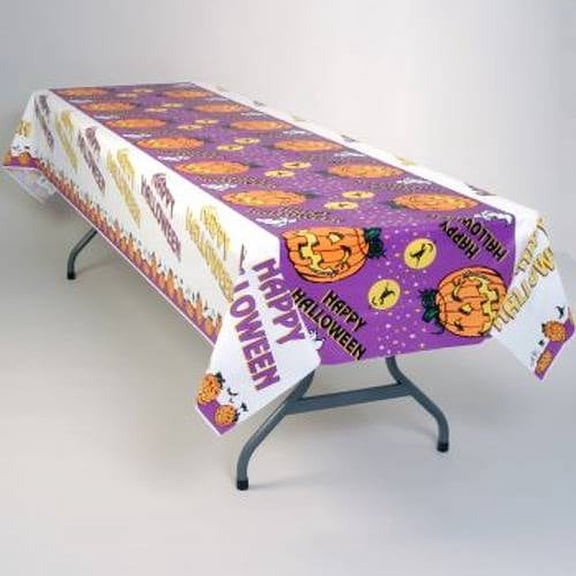 Happy Halloween Plastic Banquet Table Cover