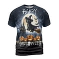 thumbnail image 1 of Happy Halloween Portuguese Water Dog Witch Pumpkins Bats All Over Print 3D Shirt Unisex Merch PWD Portie Fishing Dog Lover - 13012, 1 of 6