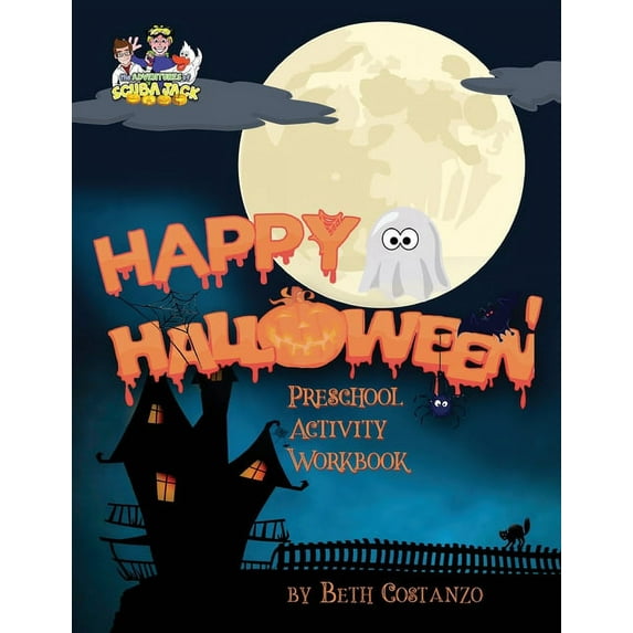 Happy Halloween Preschool Activity Workbook, (Paperback)