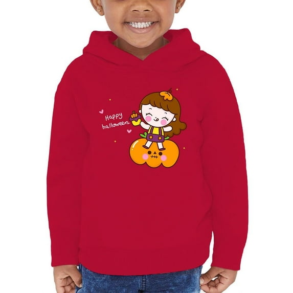 Happy Halloween Pumpkin Child Hoodie Toddler -Image by Shutterstock, 4 Toddler