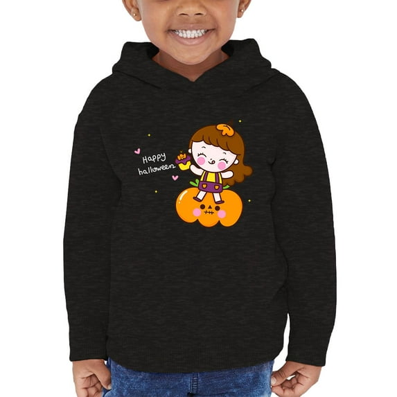 Happy Halloween Pumpkin Child Hoodie Toddler -Image by Shutterstock, 5 Toddler