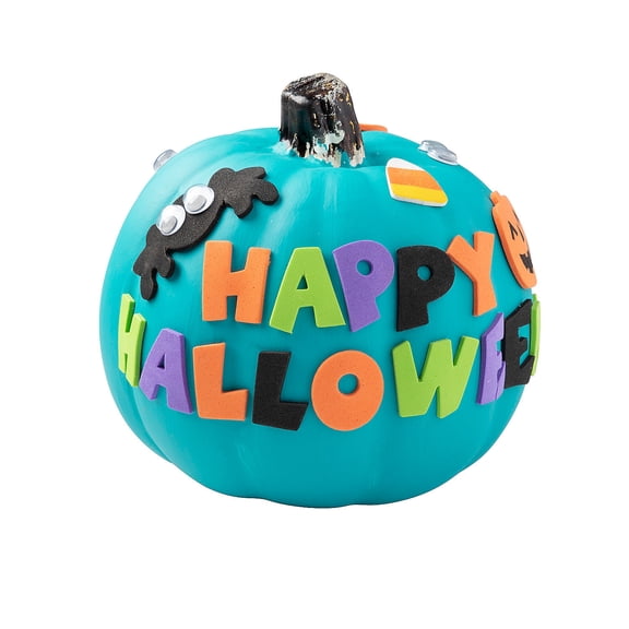 Happy Halloween Pumpkin Decorating Craft Kit, Makes 12, Craft Kits, Halloween, 12 Pieces