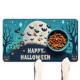 thumbnail image 1 of Happy Halloween Pumpkin Dog Mat for Food and Water Absobing Durable 17x30 Inch Pet Food Mat Spider Bat Cat Mat for Food EcoFriendly Durable Pet Placemat, 1 of 7