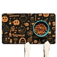 thumbnail image 1 of Happy Halloween Pumpkin Dog Mat for Food and Water Absorbent No-Slip 17x30 Inch Dog Water Mat Evil Pumpkin Ghost Pet Feeding Mat Dog Water Bowl Mat for Messy Drinker, 1 of 7