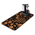 thumbnail image 1 of Happy Halloween Pumpkin Drying Mat for Dishes Evil Pumpkin Ghost Coffee Bar Mat Absorbent Heat Resistant 17x31.5 Inch Dry Pad for Dining Table Coffee Bar, 1 of 4