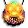 thumbnail image 1 of Happy Halloween Pumpkin Flashing Body Light Lapel Pins, 1 of 1