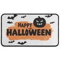 thumbnail image 1 of Happy Halloween Pumpkin Front Door Mat Anti Slip Evil Pumpkin Ghost Doormat Retro for Entry Floor Mat Set Living Room Bedroom Bathroom Crystal Velvet 30x17 Inches, 1 of 7