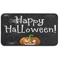 thumbnail image 1 of Happy Halloween Pumpkin Front Door Mat Anti Slip Pumpkin Skull Bat Spider Welcome Mat Funny the Indoor Door Mat/Outdoor Crystal Velvet 30x17 Inches, 1 of 7
