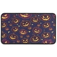 thumbnail image 1 of Happy Halloween Pumpkin Front Door Mat Anti Slip Spider Bat Welcome Mat Plain for Entry Floor Mat Set Living Room Bedroom Bathroom Crystal Velvet 30x17 Inches, 1 of 7