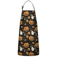 thumbnail image 1 of Happy Halloween Pumpkin Pattern Apron-Garden Aprons for Women with Pockets-Cotton Linen Waterproof Kitchen Cooking Gardening Aprons Adjustable for Kitchen,Cooking,BBQ and Salon 33"x27", 1 of 7