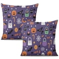 thumbnail image 1 of Happy Halloween Pumpkin Throw Pillow Covers Ghost Boo Pillow Cases Throw Cushion Cover Cushion Cases for Home Office Halloween Decor,20x20 Inch (2Pcs), 1 of 6