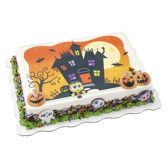 Happy Halloween Quarter Sheet Cake