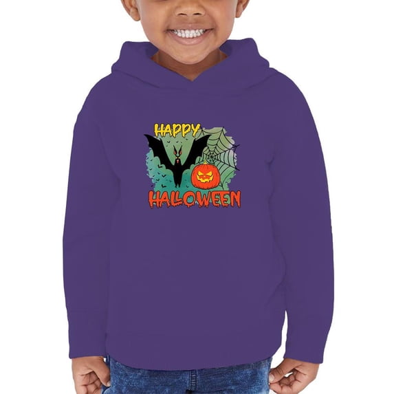 Happy Halloween Retro Style Hoodie Toddler -Image by Shutterstock, 2 Toddler