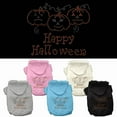 thumbnail image 1 of Halloween Pet Dog  Cat Hoodie Rhinestone, "Happy Halloween", 1 of 9