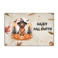 thumbnail image 1 of Happy Halloween Rhodesian Ridgeback Witches Hat Pumpkin Carving Horizontal Metal Aluminum Sign Ridgebacks Dog Lover Gifts Wall Art Home Decor - 02019, 1 of 5
