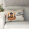 thumbnail image 1 of Happy Halloween Rottweiler Witches Hat Pumpkin Carving Pillowcase Double Sided Rottie Dog Lover Gifts Idea Pillow Case Covers - 02019, 1 of 3