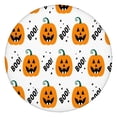 thumbnail image 1 of Happy Halloween Round Table Cover with Elastic Edge Waterproof Spillproof Pumpkin Skull Bat Spider Table Covers Table Cloths for Halloween Background Indoor and Outdoor Birthday (44in), 1 of 7