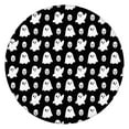 thumbnail image 1 of Happy Halloween Round Tablecloth with Elastic Edge Wrinkle Resistant Washable Horror Pumpkin Ghost Tablecolths Tablecloth for Halloween Birthday Wedding Graduation (52in), 1 of 7