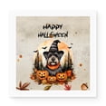 thumbnail image 1 of Happy Halloween Schnauzer Witches Hat Pumpkin Carving Vinyl Sticker Miniature Schnauzer Dog Lover Waterproof Decal Art Decor - 02019, 1 of 5