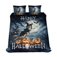thumbnail image 1 of Happy Halloween Shih Tzu Witch Pumpkins Bats Quilt Bedding Set Lion Dog Lover Gifts 1 Blanket Bed Cover 2 Pillowcases - 13012, 1 of 5