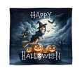 thumbnail image 1 of Happy Halloween Shih Tzu Witch Pumpkins Bats Tapestry Lion Dog Lover Gifts Wall Hanging Backdrop Home Decor - 13012, 1 of 5