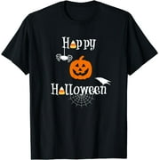 Happy Halloween Shirt Candy Pumpkin Spider Crow Fun Tshirt