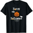 thumbnail image 1 of Happy Halloween Shirt Candy Pumpkin Spider Crow Fun Tshirt, 1 of 3